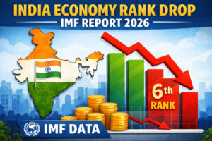 India Economy Rank Drop IMF Data 2026 IMF Report India GDP Ranking