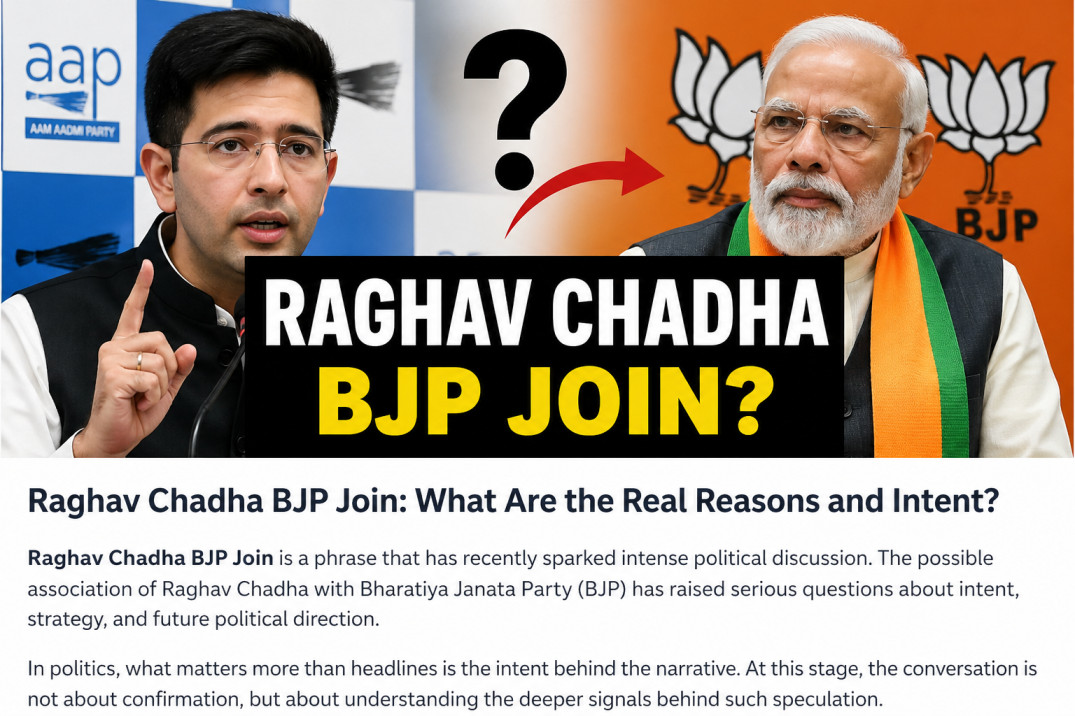 Raghav Chadha BJP Join