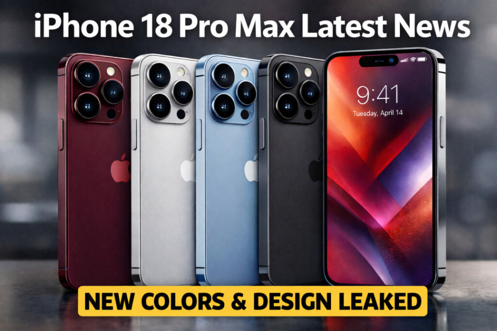 iPhone 18 Pro Max latest news new colors design 2026