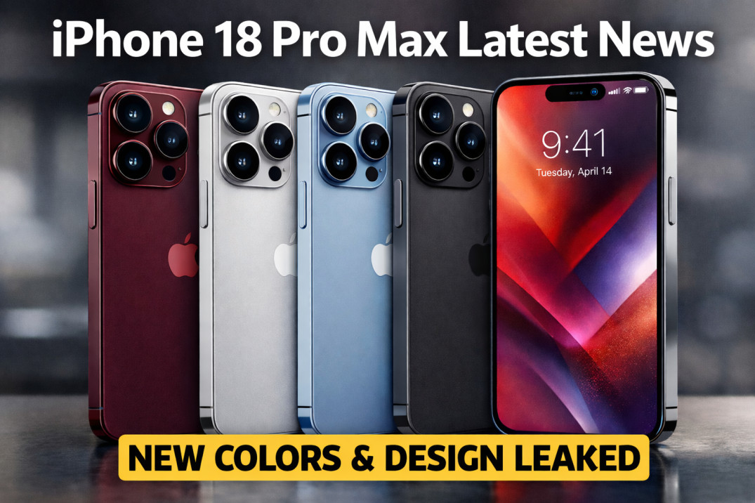 iPhone 18 Pro Max latest news new colors design 2026
