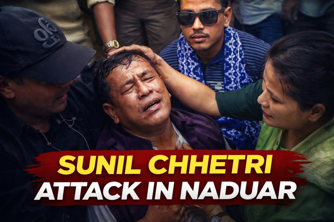 Sunil Kumar Chhetri attack in Assam during Naduar political incident