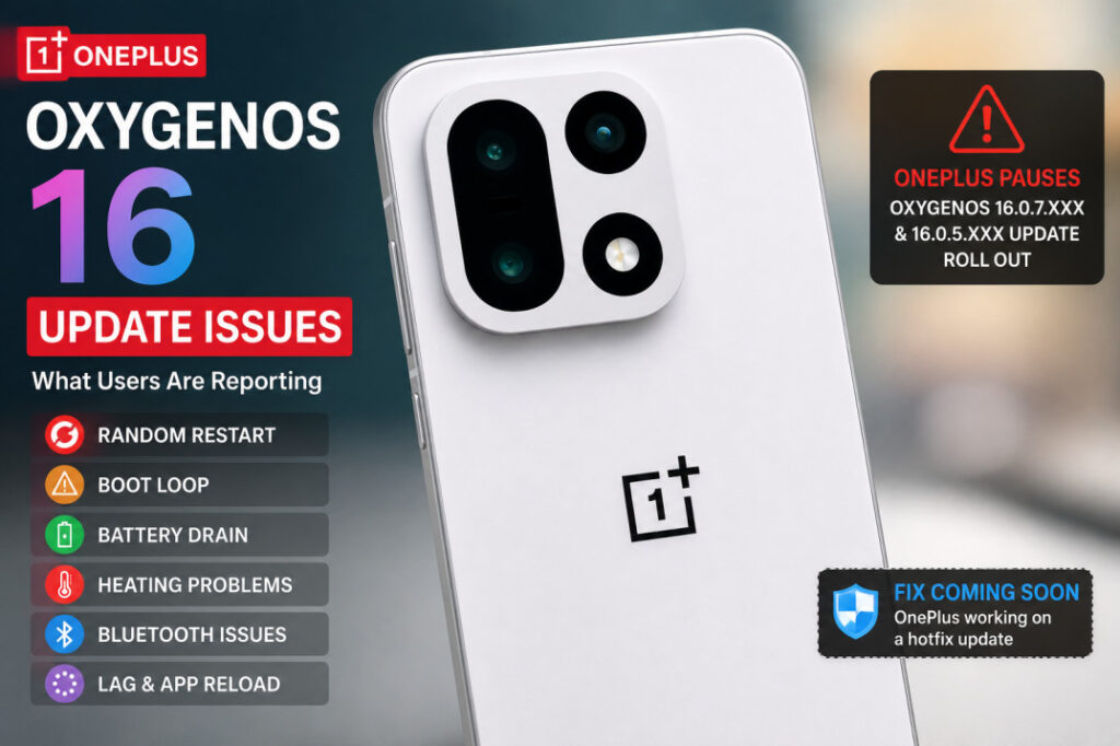 OxygenOS 16 update issues