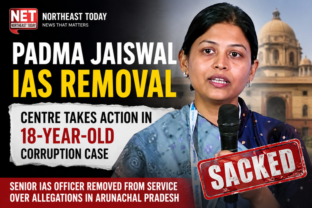 Padma Jaiswal speaking during an official event amid IAS removal controversy