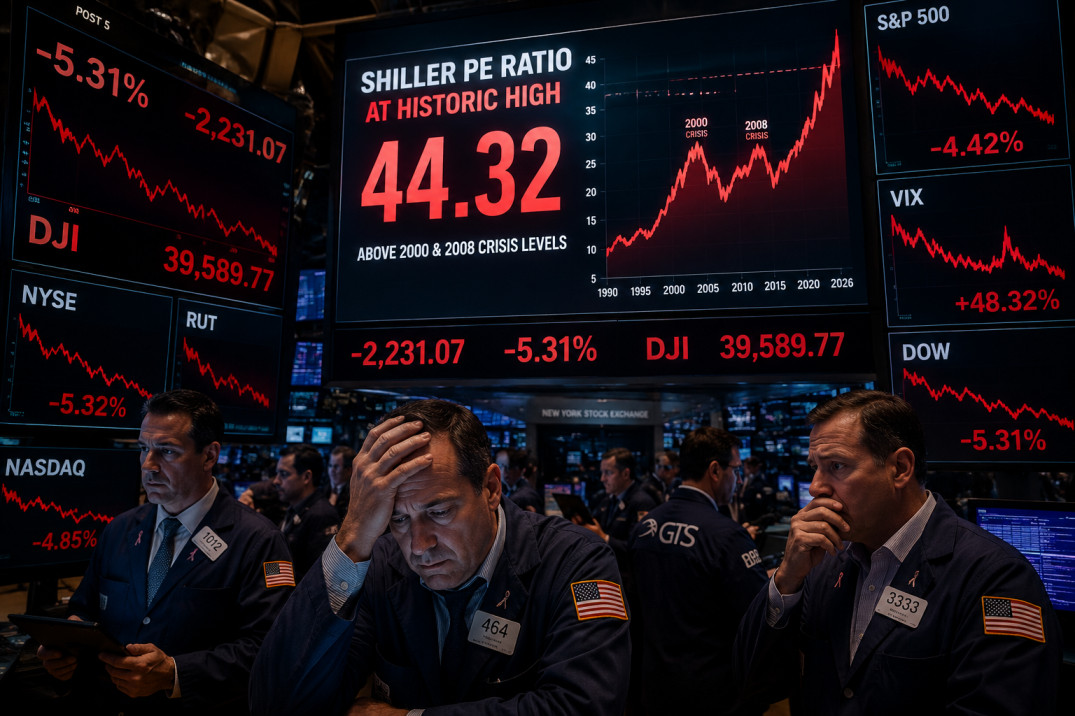 Stock Market Crash warning after Shiller PE reaches historic high