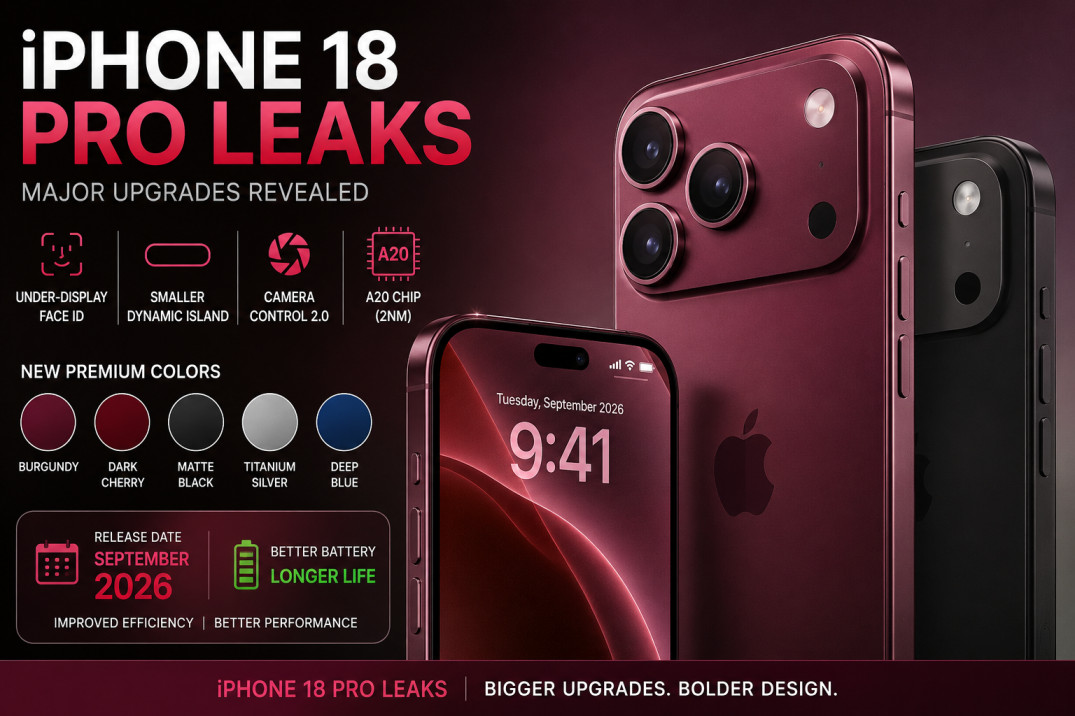 iPhone 18 Pro leaks showing new design and under-display Face ID