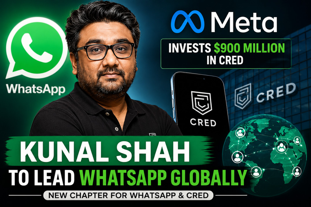 Kunal Shah to Lead WhatsApp Globally after Meta investment in CRED